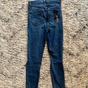 Top Shop Patch Work✌🏽High Waist Skinny Jeans